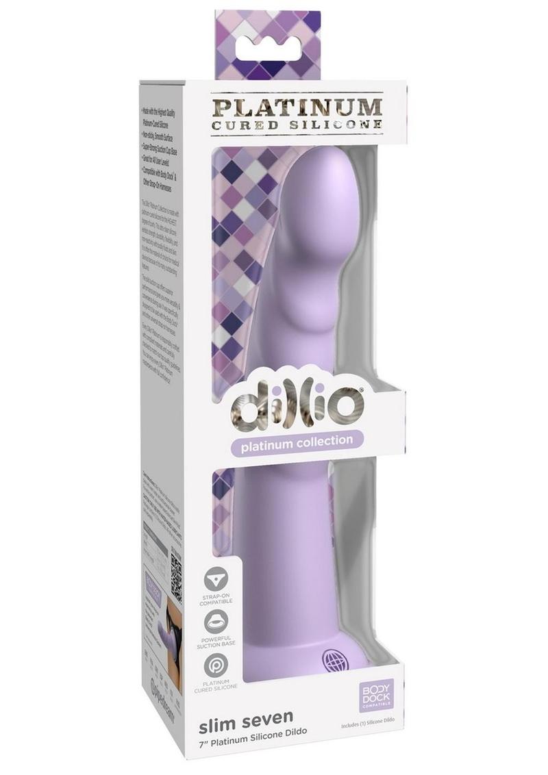 Dillio Platinum Slim Seven Silicone Dildo