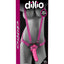 Dillio Strap-On Suspender Harness Set with Silicone Dildo - Pink - 7in