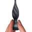 Discover Rechargeable Silicone Anal Vibrator with Remote Control - Black/Rose Gold