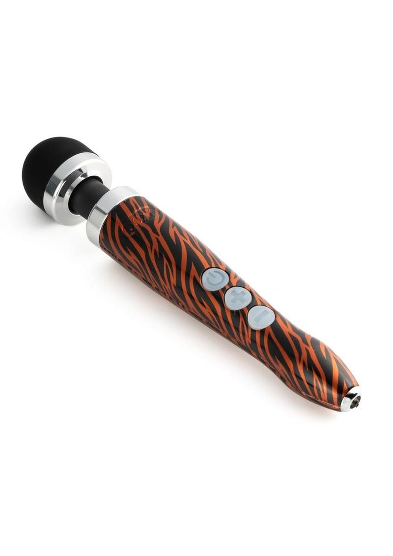 Doxy Die Cast 3RWand Rechargeable Vibrating Body Massager - Animal Print/Tiger Pattern