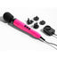 Doxy Die Cast Wand Metal Plug-In Vibrating Body Massager - Hot Pink/Metal/Pink