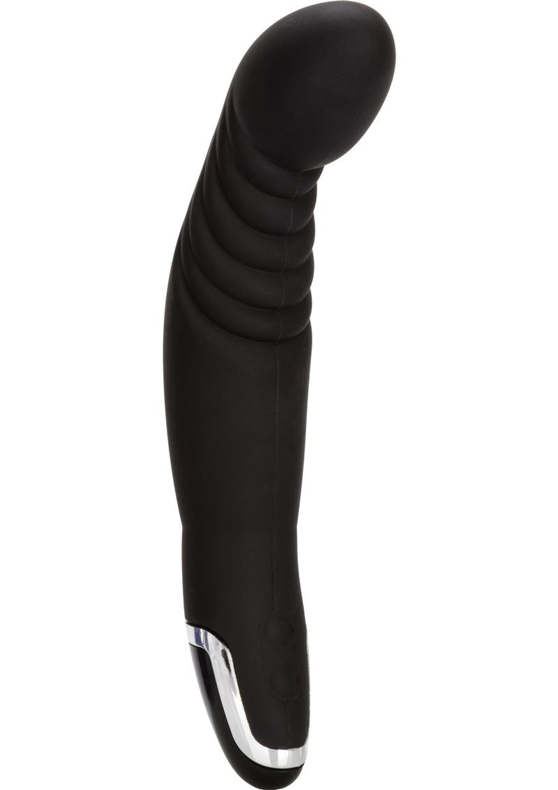 Dr. Joel Kaplan Silicone Ridged Prostate Stimulator - Black