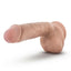 Dr. Skin Glide Self Lubricating Dildo with Balls - Vanilla - 8.5in