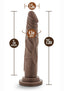 Dr. Skin Dr. Carter Silicone Dildo with Suction Cup - Chocolate - 7.5in