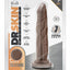 Dr. Skin Dr. Carter Silicone Dildo with Suction Cup - Chocolate - 7.5in