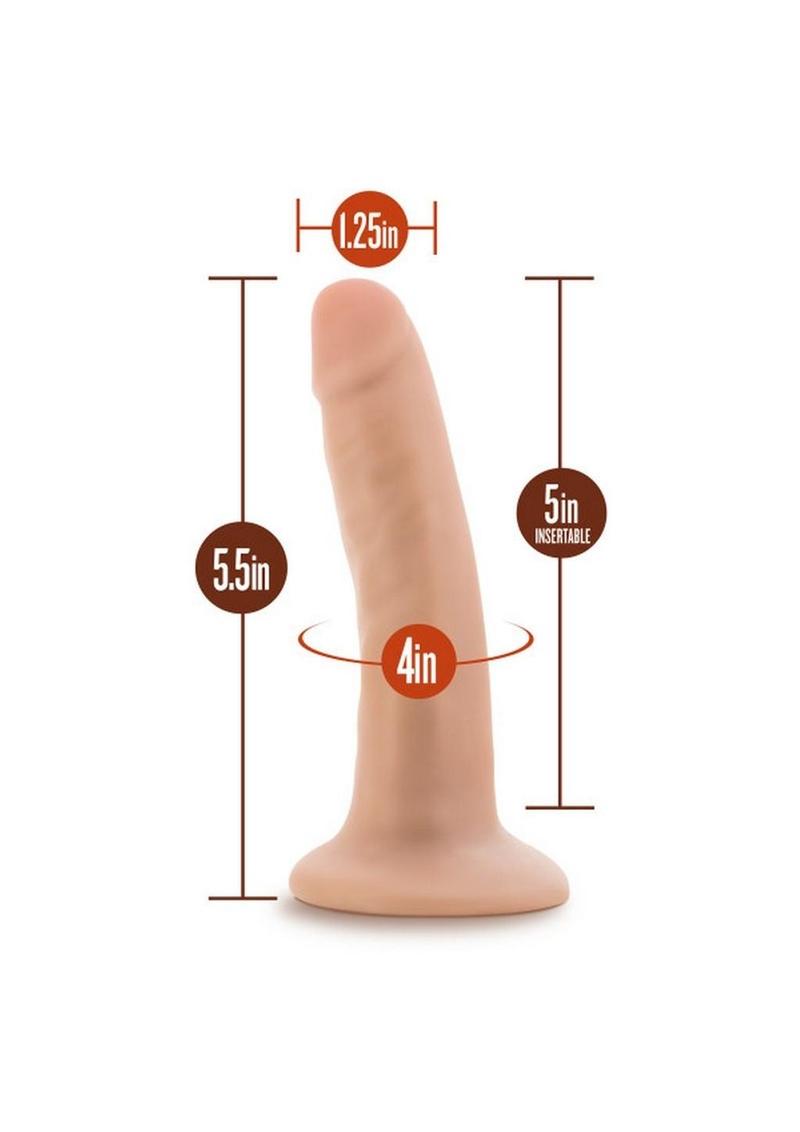 Dr. Skin Dr. Lucas Silicone Dildo with Suction Cup - Vanilla - 5.5in