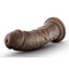 Dr. Skin Dr. Shepherd Silicone Dildo with Suction Cup - Chocolate - 8in