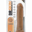 Dr. Skin Silicone Dr. Henry Dildo with Suction Cup - Caramel/Mocha - 9in