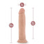 Dr. Skin Silicone Dr. Henry Dildo with Suction Cup - Vanilla - 9in