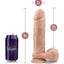 Dr. Skin Silicone Dr. Julian Dildo with Balls and Suction Cup - Vanilla - 9in