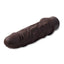 Dr. Skin Silicone Dr. Robert Vibrating Dildo - Chocolate - 7in