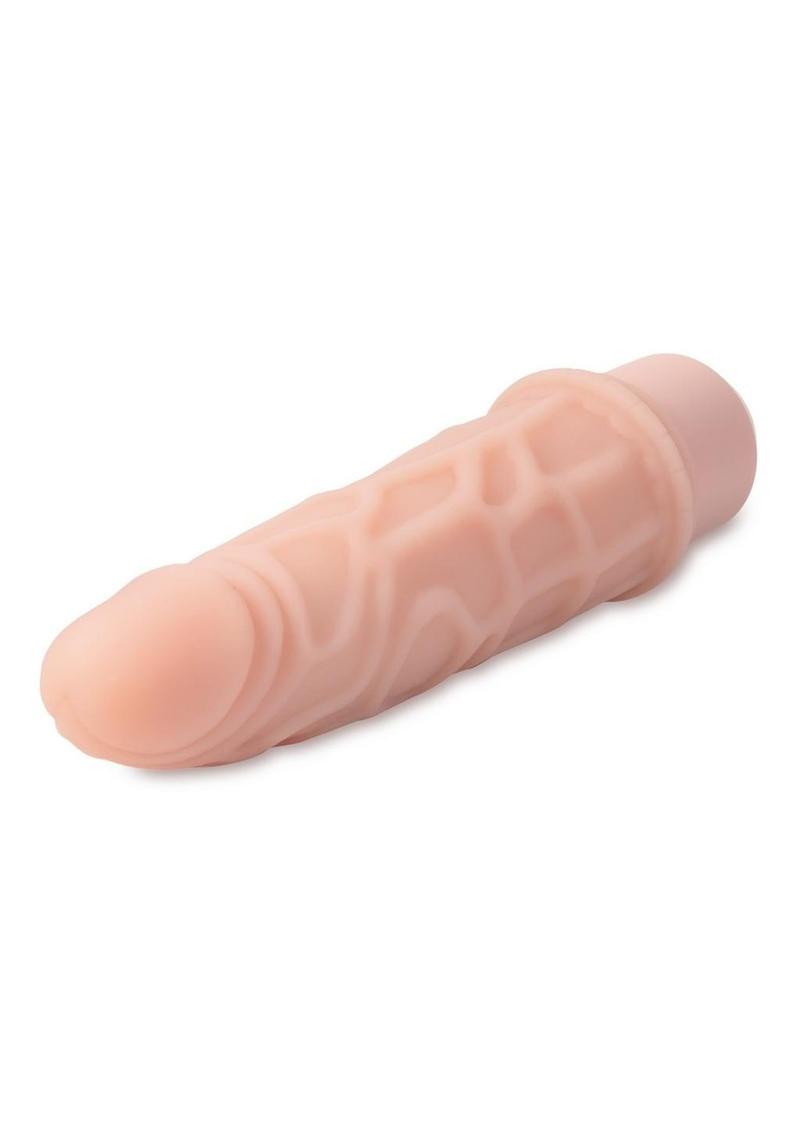 Dr. Skin Silicone Dr. Robert Vibrating Dildo - Vanilla - 7in