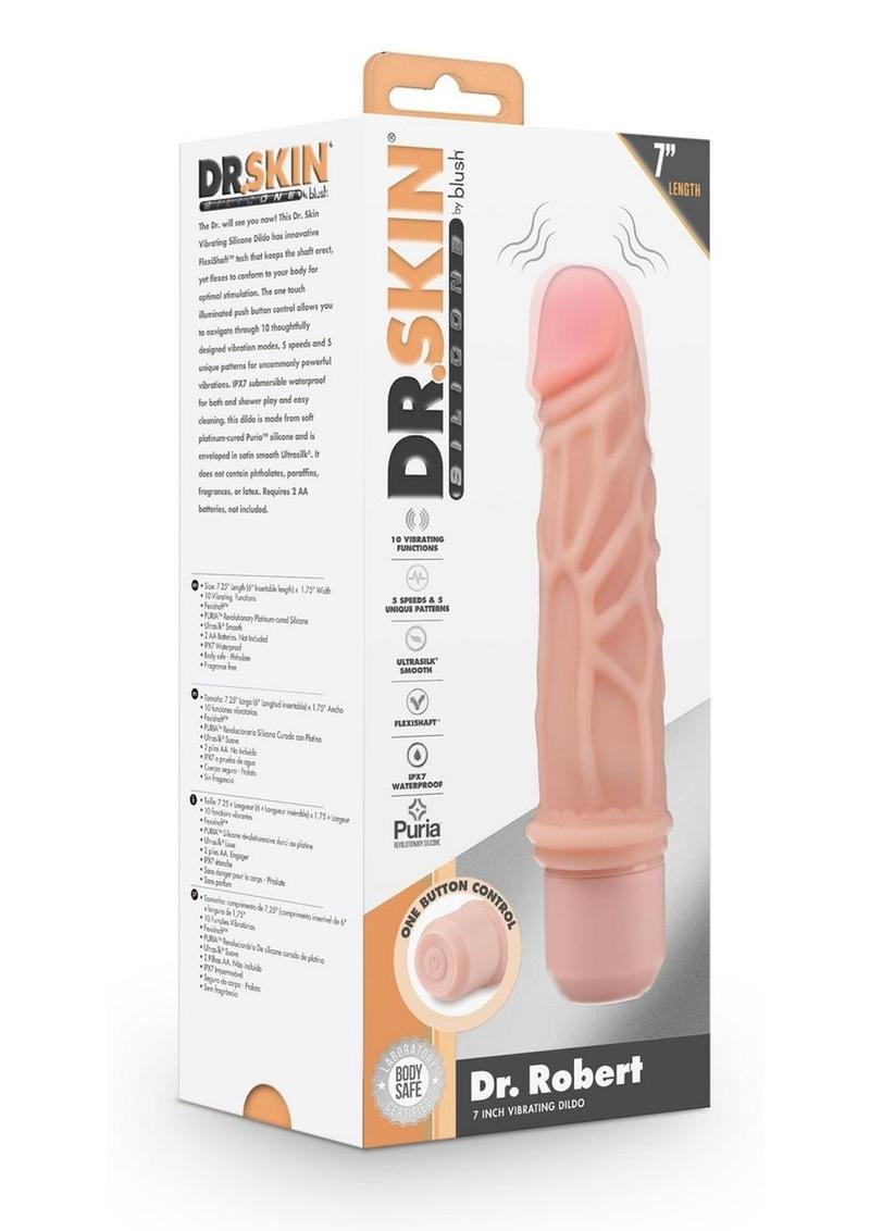 Dr. Skin Silicone Dr. Robert Vibrating Dildo