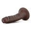 Dr. Skin Plus Posable Dildo - Chocolate - 5in