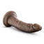 Dr. Skin Plus Posable Dildo - Chocolate - 7in