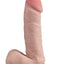 Dr. Skin Plus Posable Dildo with Balls - Vanilla - 8in