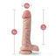 Dr. Skin Plus Posable Dildo with Balls - Vanilla - 9in