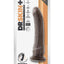 Dr. Skin Plus Posable Dildo with Suction Cup - Chocolate - 9in