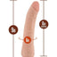 Dr. Skin Plus Posable Dildo with Suction Cup - Vanilla - 9in