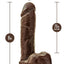 Dr. Skin Plus Thick Posable Dildo with Balls