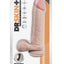 Dr. Skin Plus Thick Posable Dildo with Balls - Vanilla - 9in