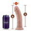 Dr. Skin Plus Thick Posable Dildo with Suction Cup - Vanilla - 8in