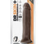 Dr. Skin Plus Thick Posable Dildo with Suction Cup - Chocolate - 9in