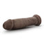 Dr. Skin Plus Thick Posable Dildo with Suction Cup - Chocolate - 9in