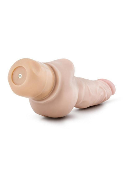 Dr. Skin Cock Vibe 12 Vibrating Dildo - Vanilla - 8in