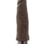 Dr. Skin Cock Vibe 14 Vibrating Dildo - Chocolate - 8in