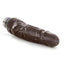 Dr. Skin Cock Vibe 14 Vibrating Dildo - Chocolate - 8in