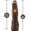 Dr. Skin Cock Vibe 4 Vibrating Dildo - Chocolate - 8in