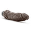 Dr. Skin Cock Vibe 7 Vibrating Dildo - Chocolate - 8.5in