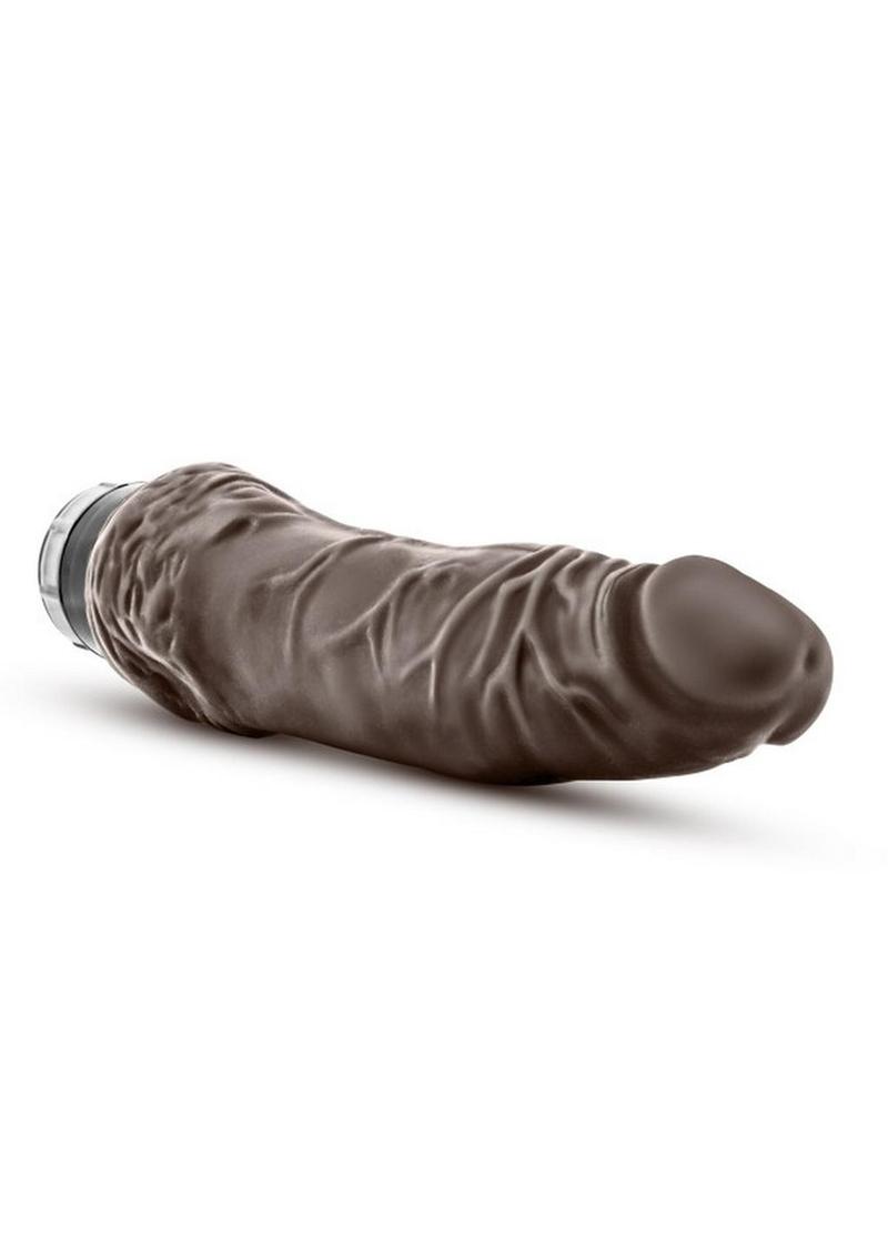 Dr. Skin Cock Vibe 7 Vibrating Dildo - Chocolate - 8.5in