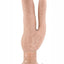 Dr. Skin Cock Vibes Dual Penetrating Vibrating Dildo - Vanilla - 7in