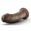 Dr. Skin Dildo - Chocolate - 8in