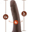 Dr. Skin Dildo with Suction Cup - Chocolate - 5.5in