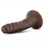 Dr. Skin Dildo with Suction Cup - Chocolate - 5.5in