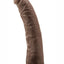 Dr. Skin Dildo with Suction Cup - Chocolate - 7in