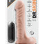 Dr. Skin Dr. James Vibrating Dildo with Balls and Remote Control - Vanilla - 9in