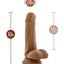 Dr. Skin Dr. Jeffrey Dildo with Balls and Suction Cup