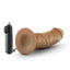 Dr. Skin Dr. Joe Vibrating Dildo with Remote Control - Caramel/Mocha - 8in