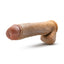 Dr. Skin Dr. Michael Dildo with Balls and Suction Cup - Caramel - 14in