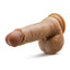 Dr. Skin Dr. Paul Dildo with Balls and Suction Cup - Caramel - 7.25in