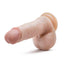 Dr. Skin Dr. Paul Dildo with Balls and Suction Cup - Vanilla - 7.25in