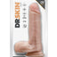 Dr. Skin Dr. Paul Dildo with Balls and Suction Cup - Vanilla - 7.25in