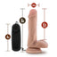 Dr. Skin Dr. Rob Vibrating Dildo with Remote Control - Vanilla - 6in