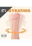 Dr. Skin Dr. Spin Gyrating Dildo with Suction Cup - Flesh/Vanilla - 6in