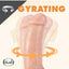 Dr. Skin Dr. Spin Gyrating Dildo with Suction Cup - Flesh/Vanilla - 7in