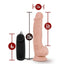 Dr. Skin Dr. Tim Vibrating Dildo with Remote Control - Vanilla - 7.5in